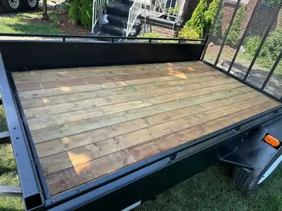 Advantage Trailer : 1350 KG GVWR (2975LB) ST205/75R14 INSIDE DIMENSIONS 6'x10' New pressure treated...