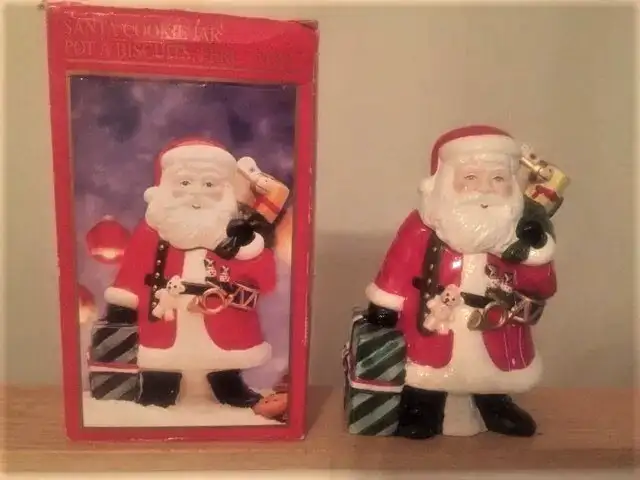 SANTA CERAMIC COOKIE JAR - BRAND NEW62854391716610125
