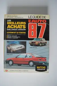 Guide de l'auto 1987 Jacques Duval