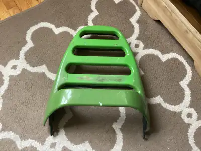 Three rear carriers Green metal carrier 10.5” between bolt holes $25. Obo, Grey carrier off of a Yam...