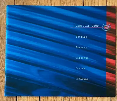2000 CADILLAC FULL LINE BROCHURE FOR SALE THIS BROCHURE HAS 27 PAGES SHOWING MODELS OF THE DEVILLE-S...
