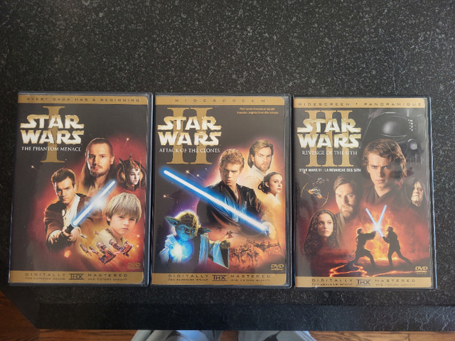 Trilogie Star Wars I, II et III en DVDs Special Edition dans CD, DVD et Blu-ray  à Ouest de l’Île