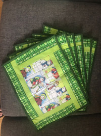 Placemats with Snowmen