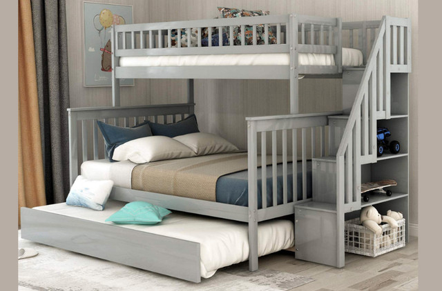 Lord Selkirk Furniture - Paloma Twin/ Double Bunk Bed Frame in Beds & Mattresses in Winnipeg - Image 4