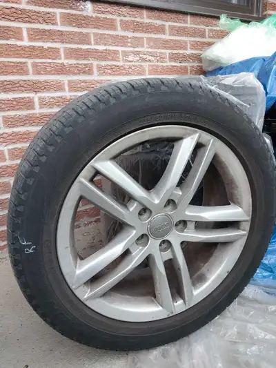 Audi Q3 set of four summer tires with alloy rims.