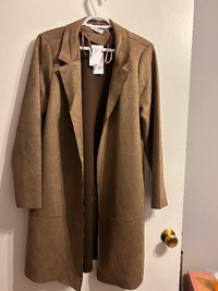 NEW - Long jacket - Luxe Ponte Camel Color