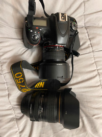 Nikon D750 full frame camera and lenses