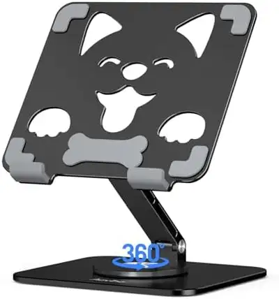 NEW Tablet Stand for iPad with 360° Rotating Base –Aluminum Adj, View more
