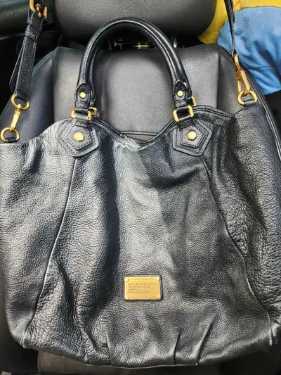 Marc by Marc Jacobs Black Pebbled Leather Workwear Tote Bag, View more