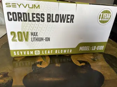 SEYVUM leaf and snow blower20V, Cordless 2 Lithium 2.0ah batter, View more