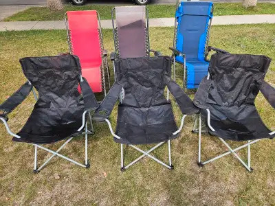 6 Outdoor Chairs - Zero Gravity and Camping Set, View more