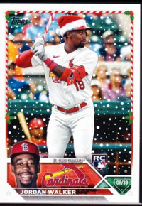 MLB Card - Jordon Walker #H154 Rookie Hat & Bat
