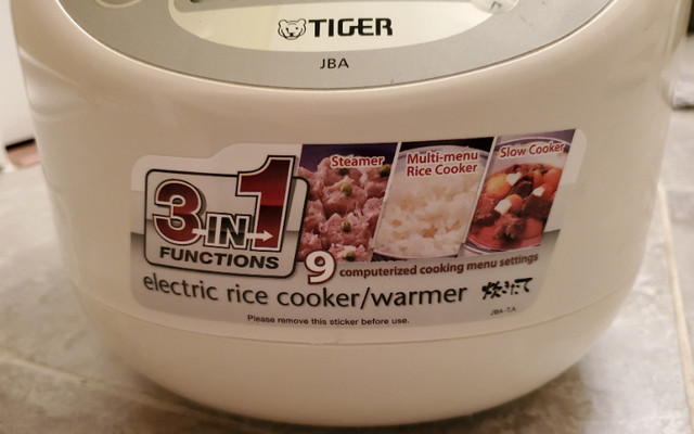 Tiger Rice Cooker - 3 in 1 Function in Microwaves & Cookers in Delta/Surrey/Langley - Image 2