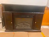 Electric fireplace/Media stand combo
