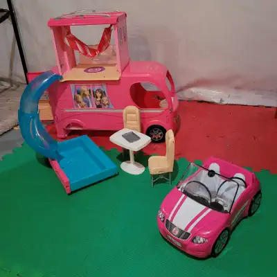 Barbie Camper and Car $45