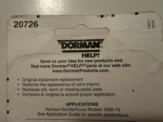 Honda/Acura brake & clutch pedal rubber cover in Other Parts & Accessories in Oakville / Halton Region - Image 4