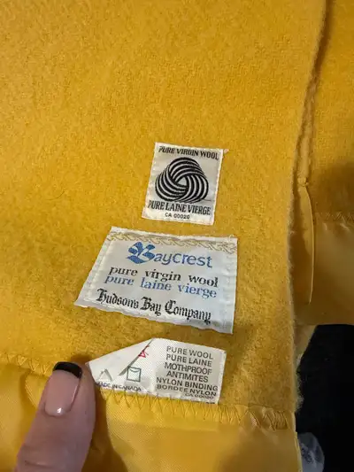 Vintage Baycrest Hudson's Bay Company Pure Virgin Wool Blanket, View more
