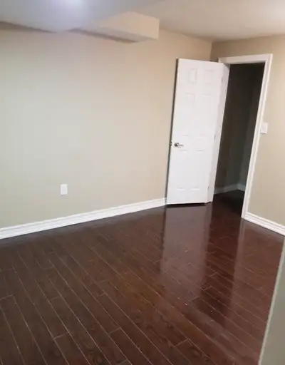 Private bedroom with your own bathroom in a basement apartment. Perfect for one working professional...