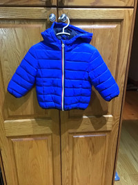 George Brand size 2T boys ,spring satin lined royal blue coat 