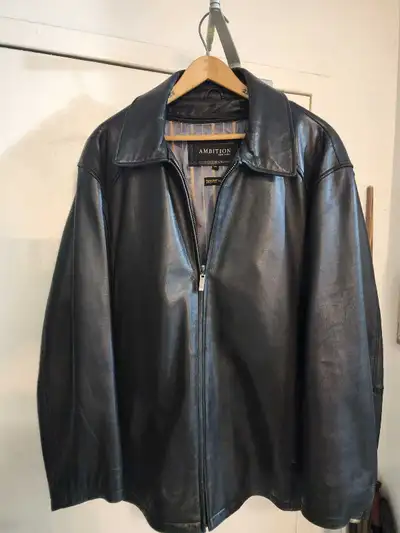 Ambition leather jacket with zip in thinsulate liner.2XL, View more
