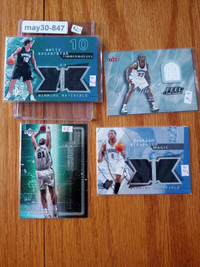 Basketball insert Jersey material lot Tim Duncan Stevenson Smith