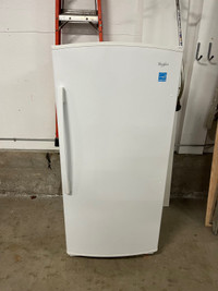  Whirlpool, standup, frost, free freezer  18 cubic 