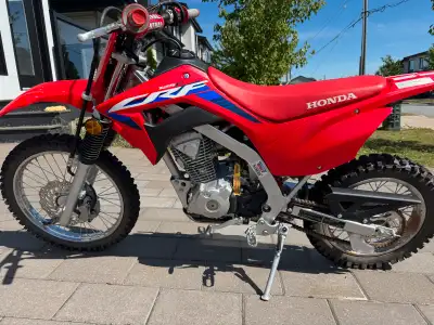 CRF 125F 2024 model. Only out on trail a couple of times. Like new