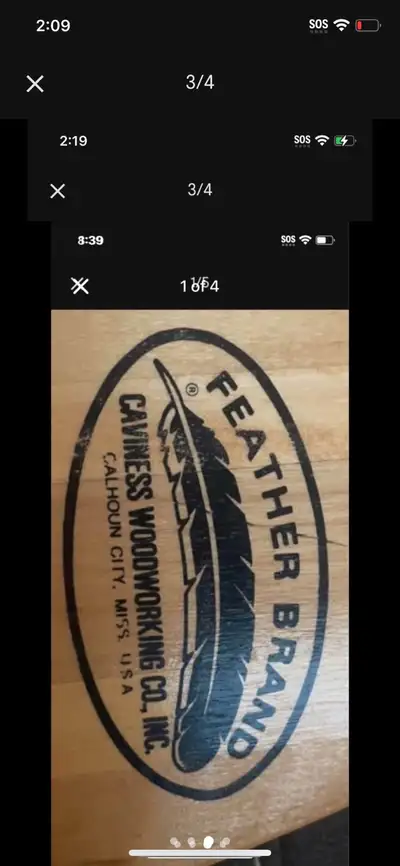 Caviness Woodworking Brand Wooden 3ft Canoe Paddle Asking $40 See pics Located 10 mins from baddeck...