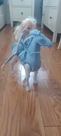 Elsa and walking horse