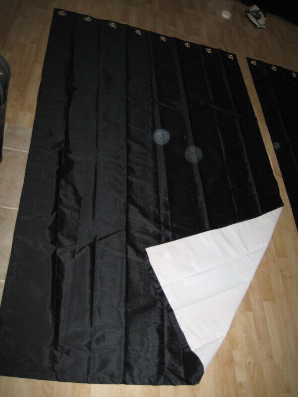 rideau noir (2) de 8 pieds 100% opaque -blackout- dans Habillage de fenêtres  à Victoriaville - Image 4