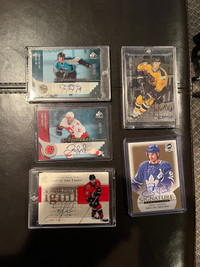 NHL autographed cards