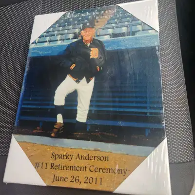 New in Wrapping, Sparky Anderson Retirement Ceremony Canvas, View more