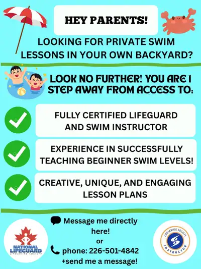 Private Swim Instructor for your kids!, View more