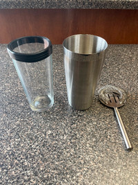 Bar Cocktail Drink Mixing Set with Strainer