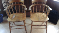 solid wooden chairs