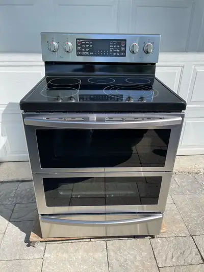 Samsung double oven electric stove , View more