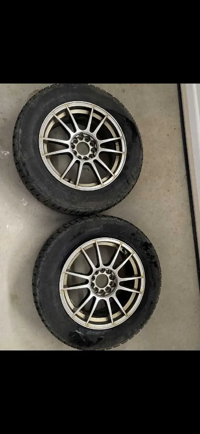 Lincoln SUV 18 inch aluminum alloy rims with Winter Tires in Tires & Rims in Guelph - Image 3