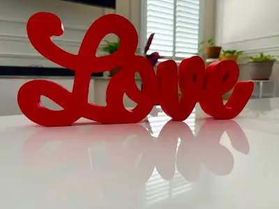 Decorative Red Love Sign, View more