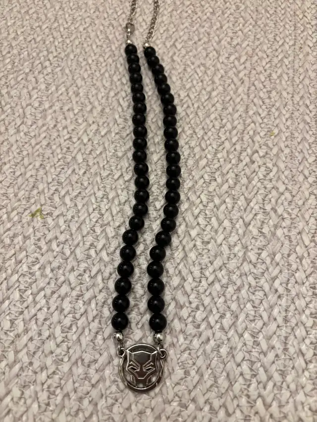 Marvel Wakanda Forever black panther bead necklace in Jewellery & Watches in Calgary - Image 4