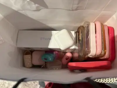 Unlocked iPhone 11 and AirPods LOT, View more