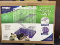 NEW ..Hamster cage, Ware 4 story Chew Proof