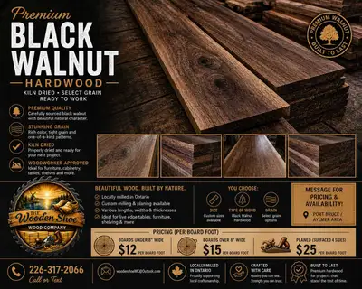 Looking for high-quality walnut for your next project? We’ve got beautiful, rich, dark walnut ready...