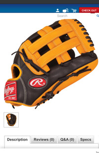 Rawlings full leather gxp302-6 gamer baseball glove