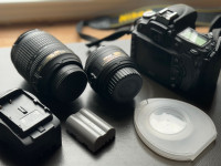 Nikon D90 - 2 lenses (35mm & 18-105mm)