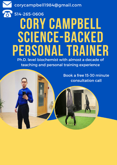 Online personal trainer with a scientific background