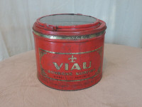 Boite de bonbons ancienne VIAU 8,5 pouces hauteur  1930