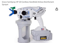 Graco SaniSpray HP 20 Cordless Handheld Airless Disinfectant Spr