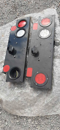  LED round brake lights with assembly and harness 