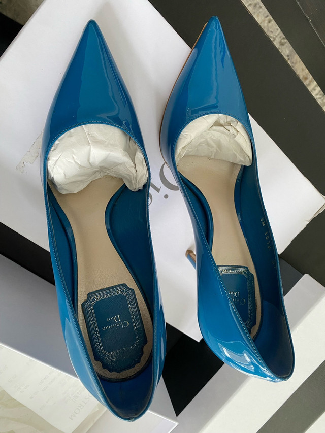 Dior patent blue pumps -  size 37.5 in Women's - Shoes in Kitchener / Waterloo - Image 2