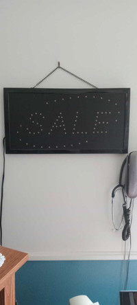 LED Business sale sign. For sale.